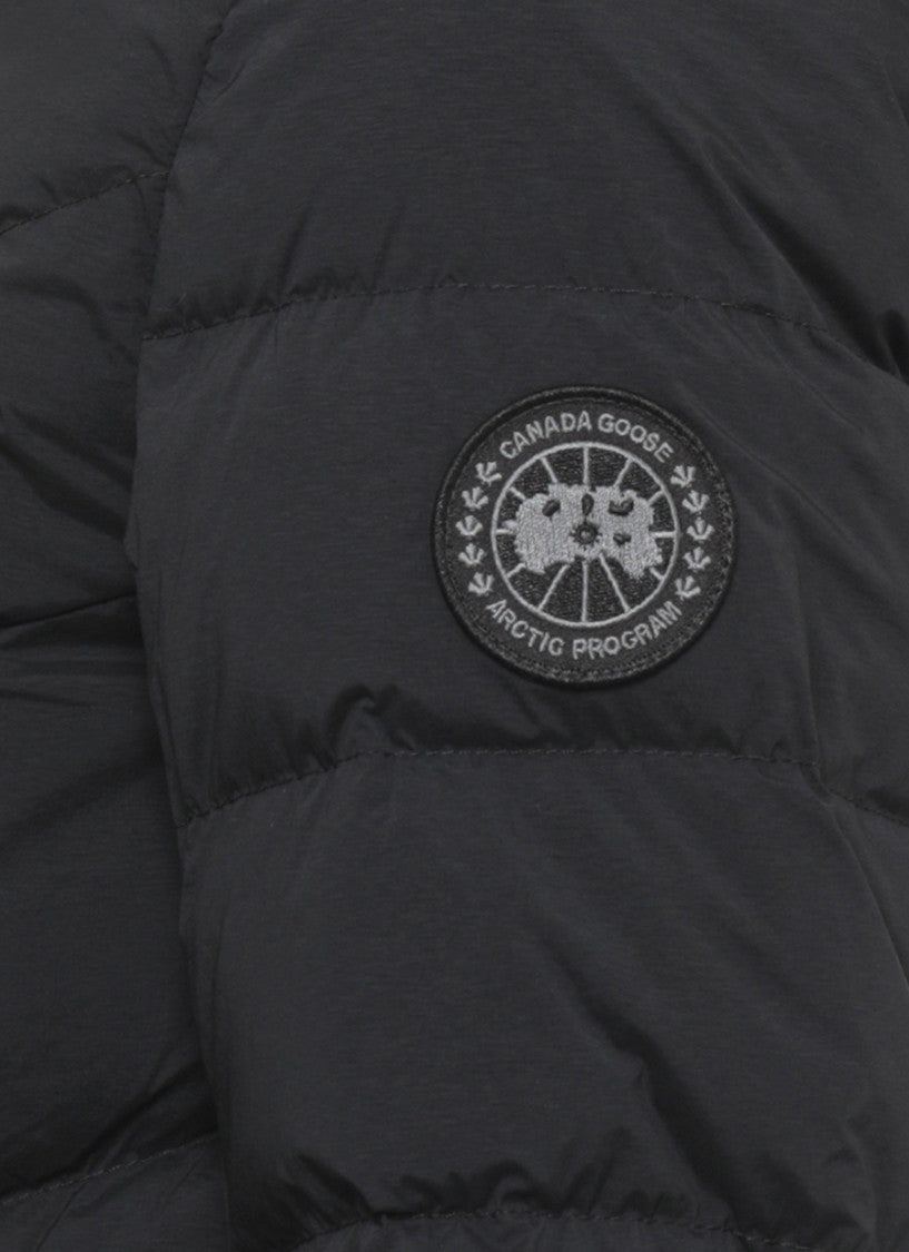 Canada Goose Short Padded Jacket With High Neck And Quilted Design