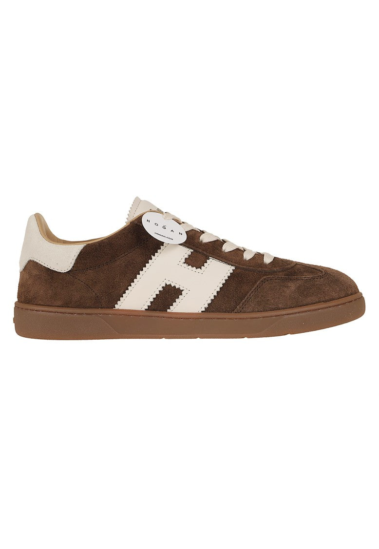 Hogan Cool Low-Top Suede Amber Sole Sneakers