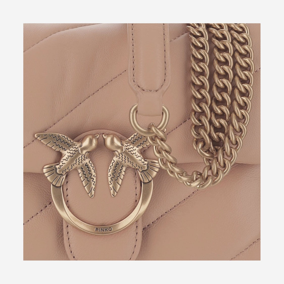 Pinko Quilted Nappa Leather Shoulder Bag