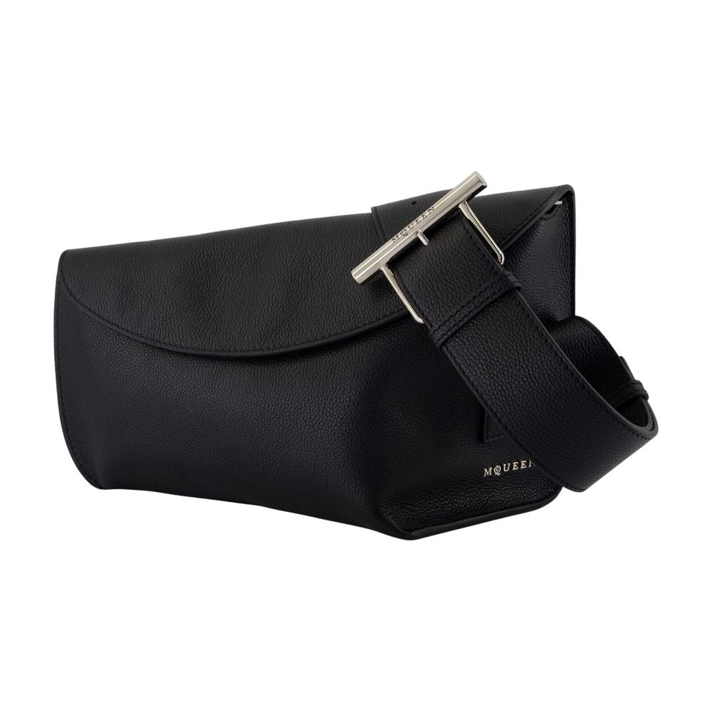 Alexander Mcqueen T Bar Sling Large Shoulder Bag - Leather - Black