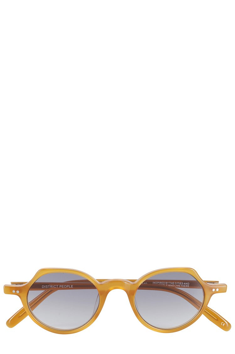District People District People Ingomar Honey Oval Sunglasses