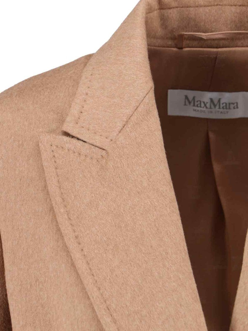 Max Mara "Olimpia" Double-Breasted Blazer Light Brown