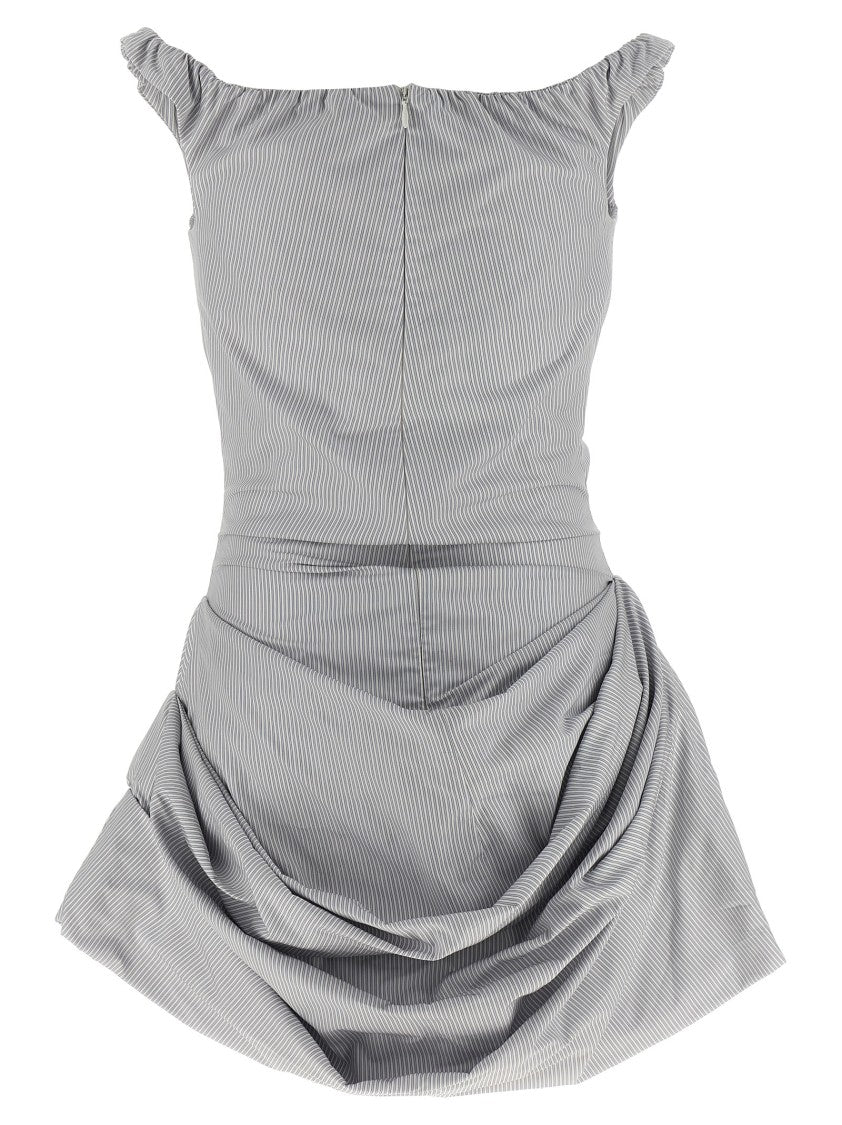 Magda Butrym Off-The-Shoulder Mini Dress With Ruffled Straps