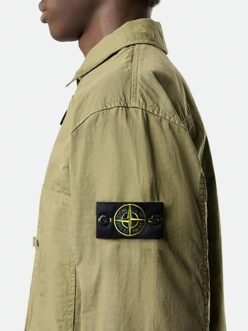 Stone Island Lightweight Green Cotton Jacket