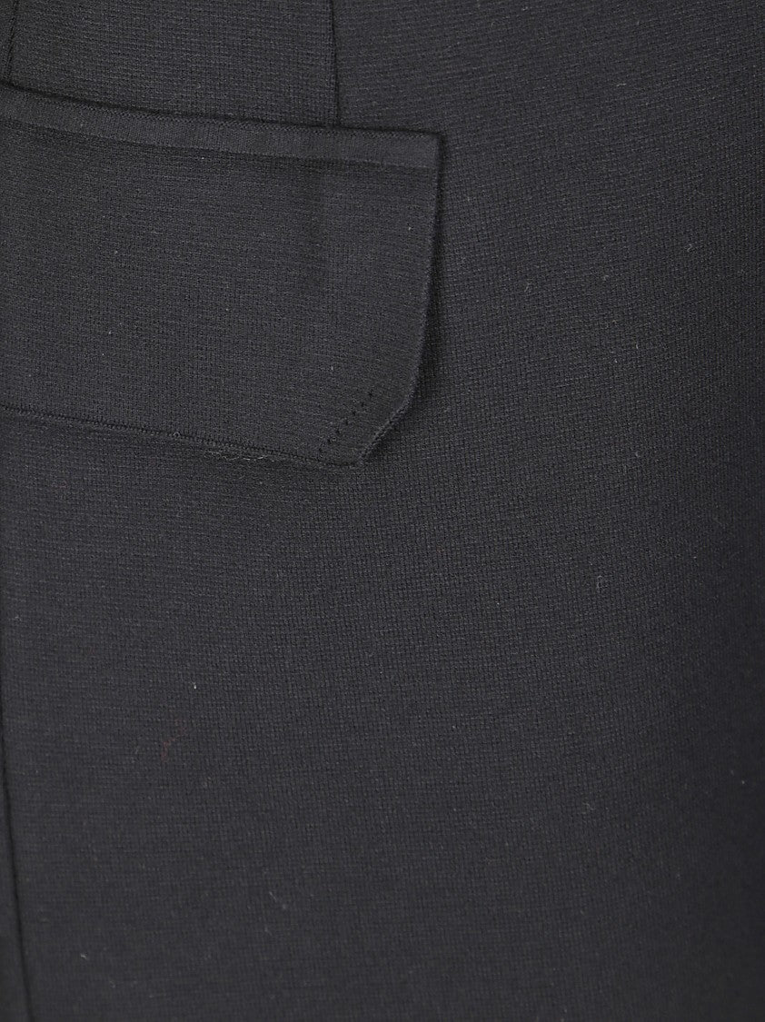 Sportmax Structured Viscose Jacket With Padded Shoulders And Cinched Waist