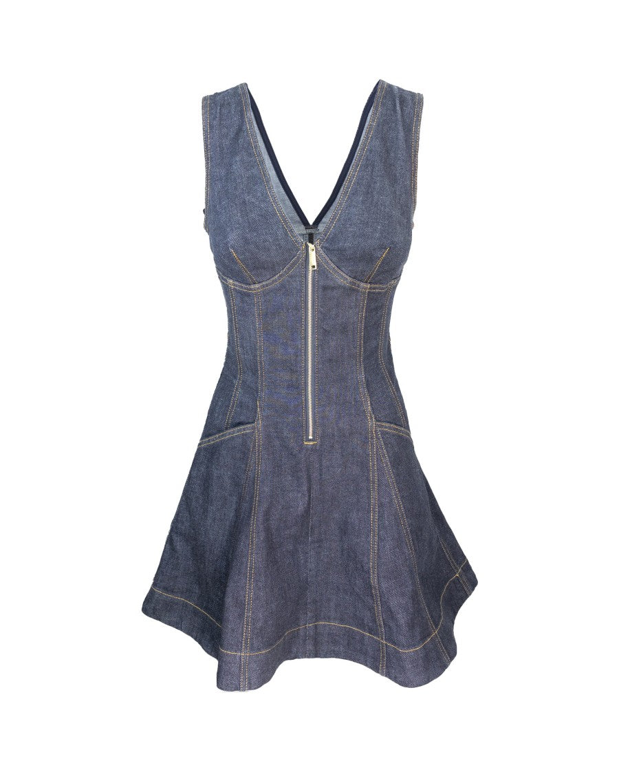 Self-Portrait Indigo Denim Mini Dress