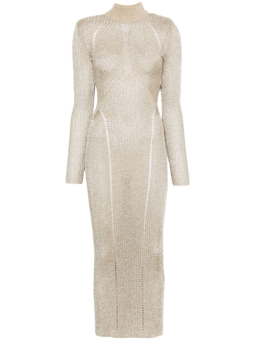 Self-Portrait Lurex Knitted Maxi Dress