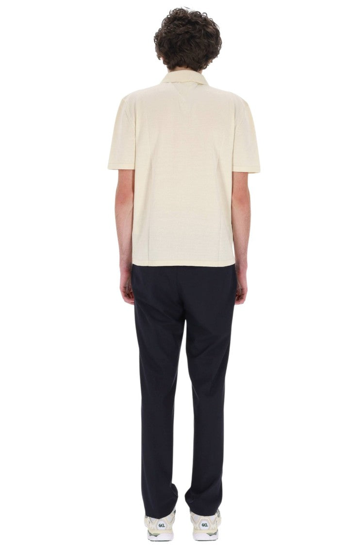 A.P.C. Beige Colin Pocket Cotton Polo Shirt
