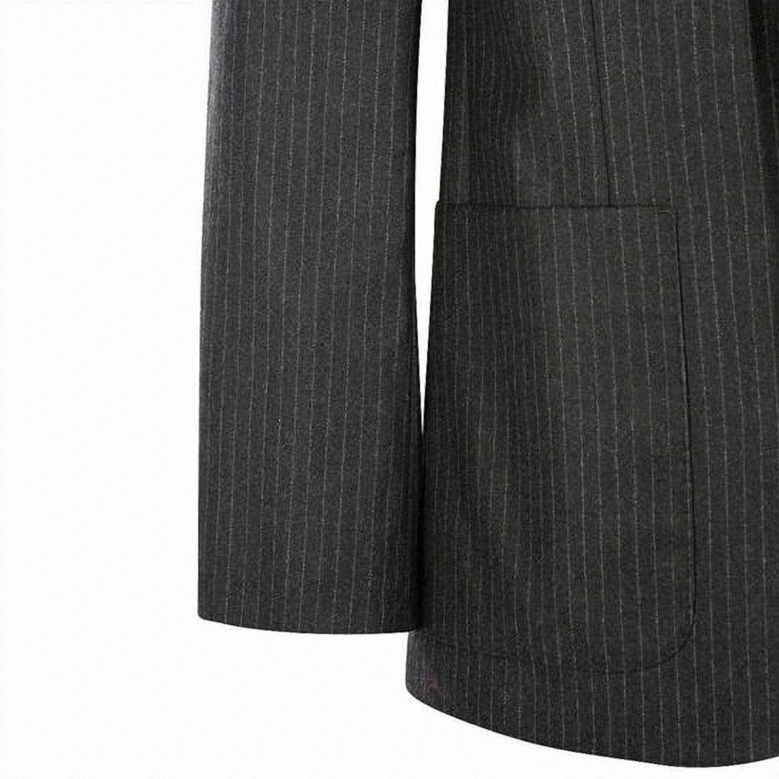 Ami Paris Tailored Two-Button Suit Jacket With Notched Lapel