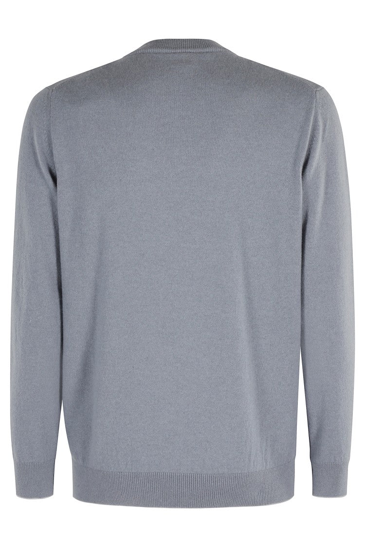 Eleventy Sugar Paper Ml Tipping Crewneck Sweater