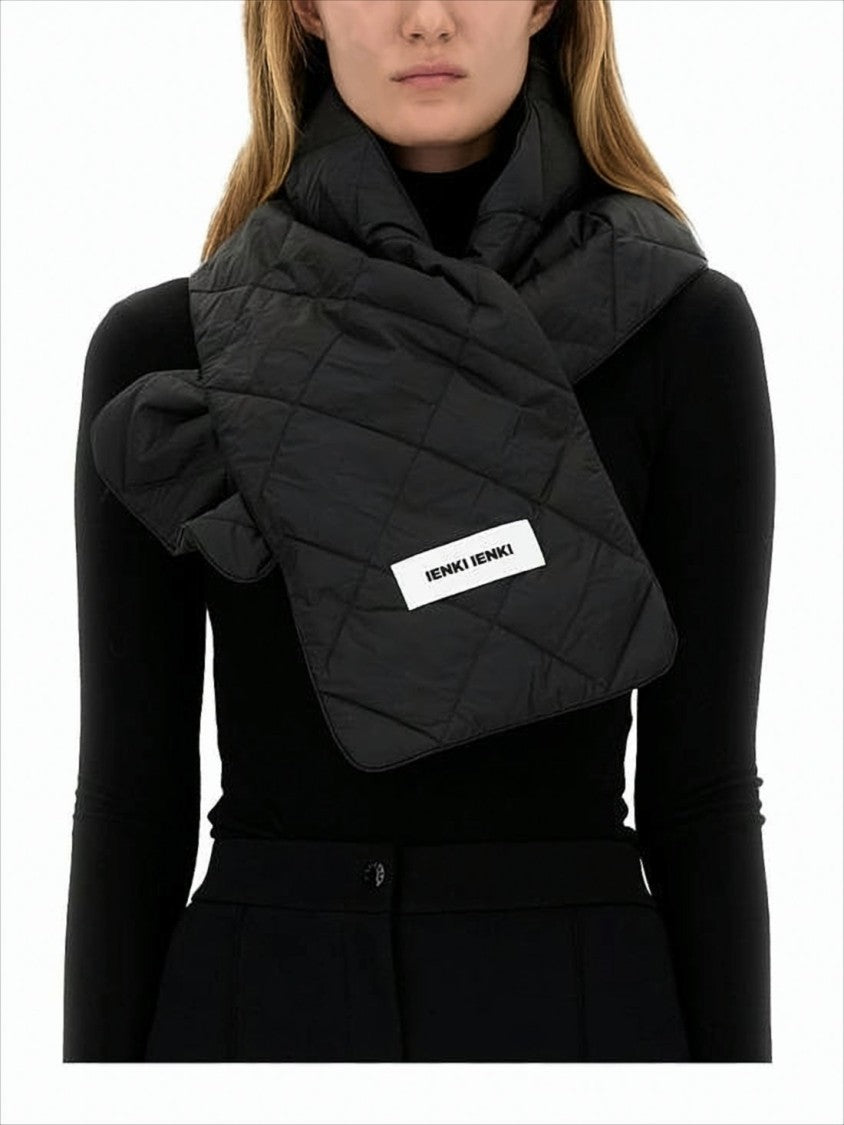 Ienki Ienki Long Quilted Scarf With Diamond Stitching