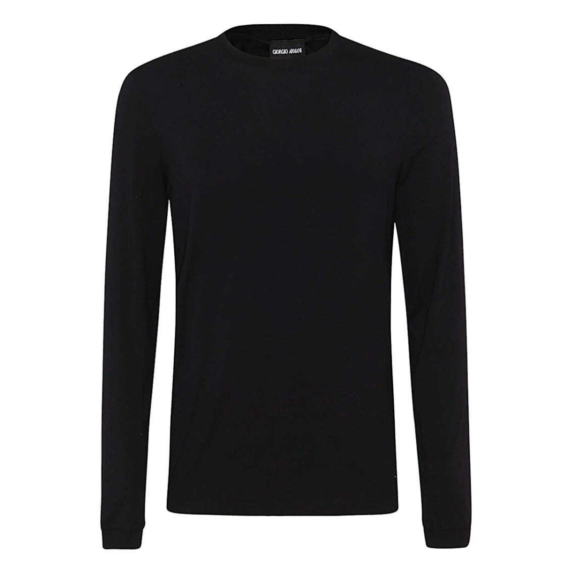 Giorgio Armani Viscose Blend Long-Sleeved T-Shirt With Crew Neckline