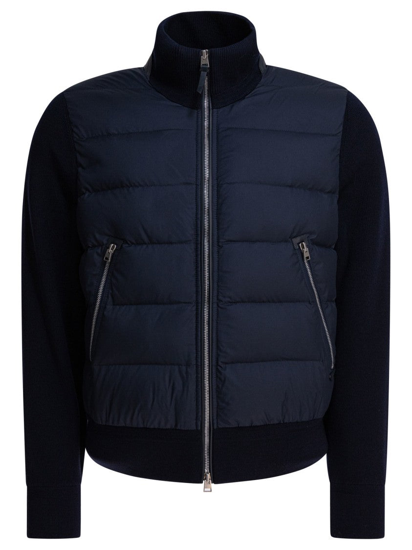 Tom Ford Quilted Down Front Merino Wool Jacket