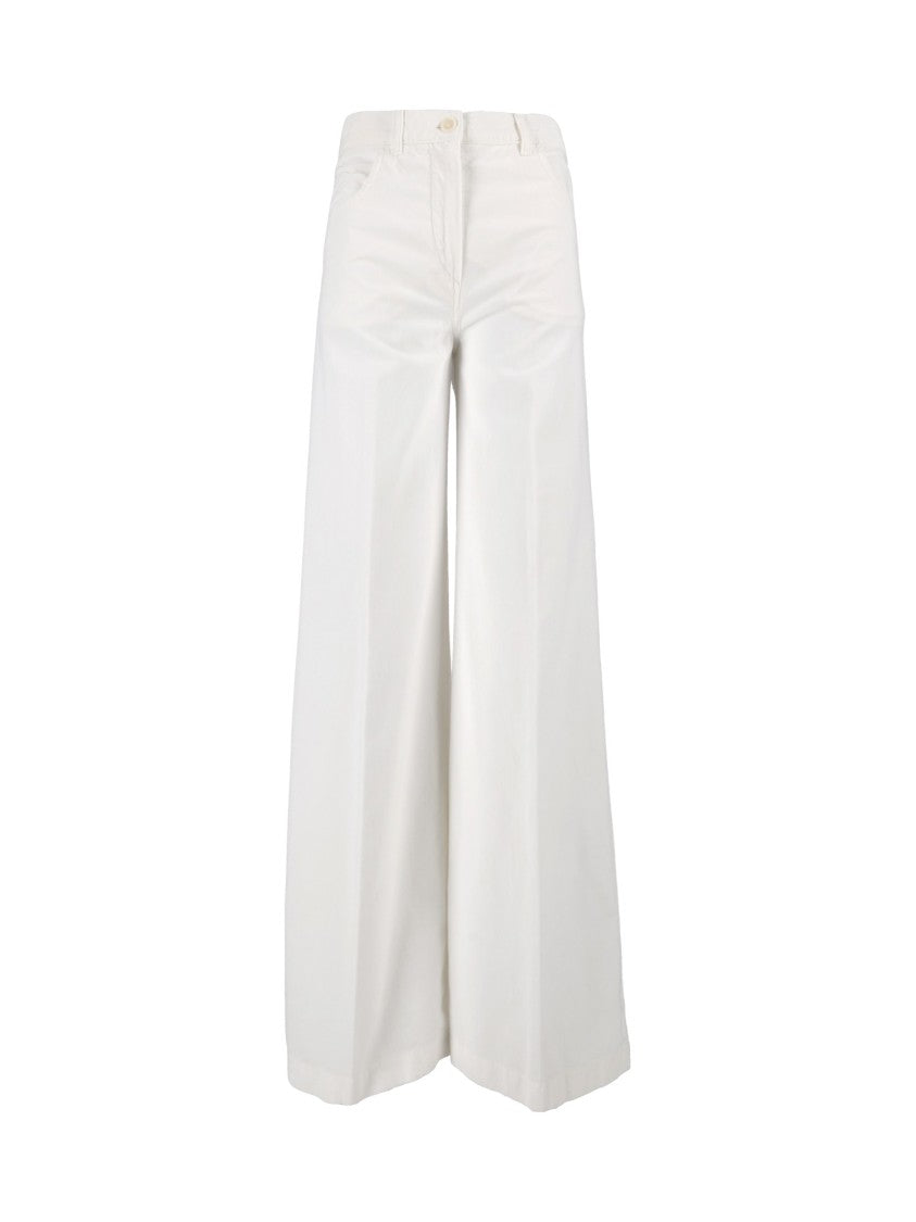 Aspesi High-Waist Minimalist Wide-Leg Pants