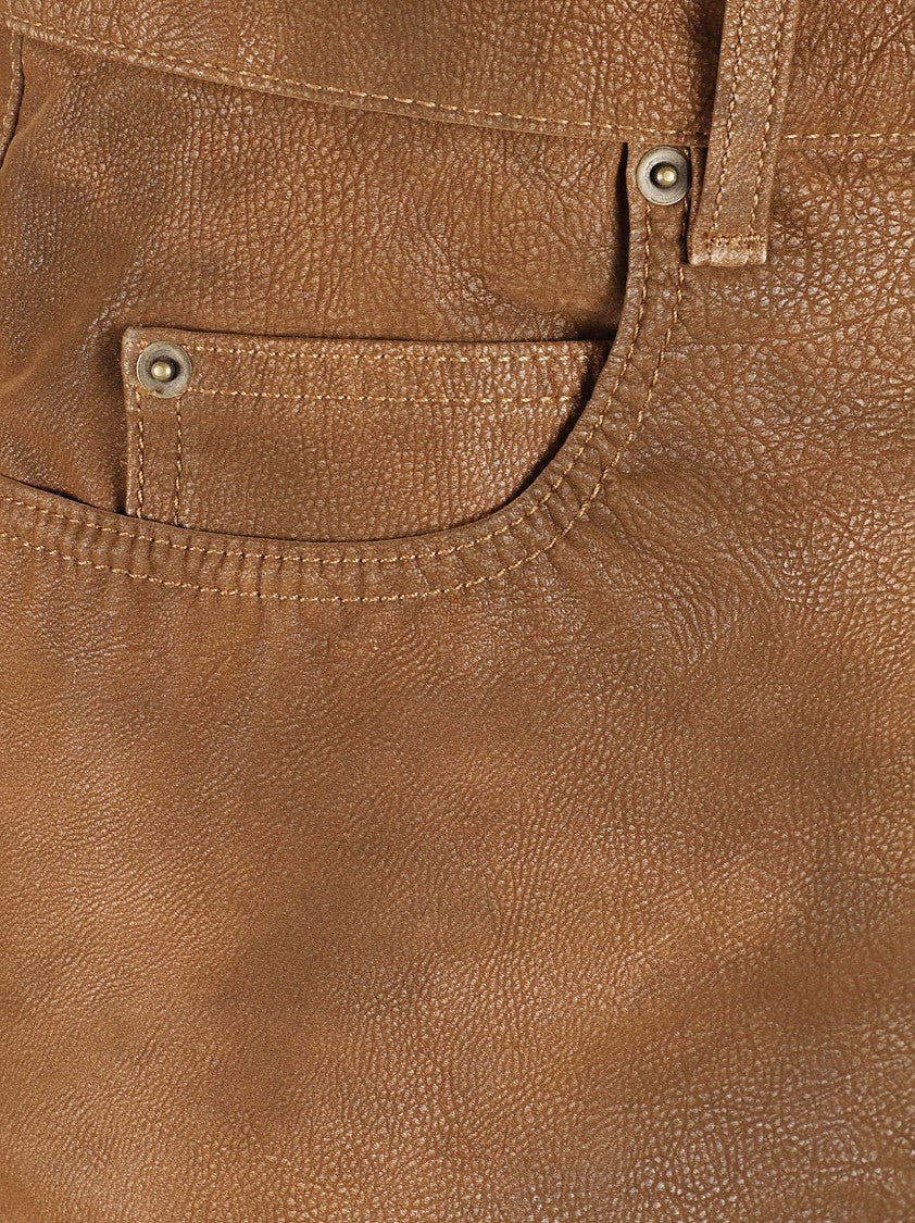 Isabel Marant Mini Vintage Style Faux Leather Skirt