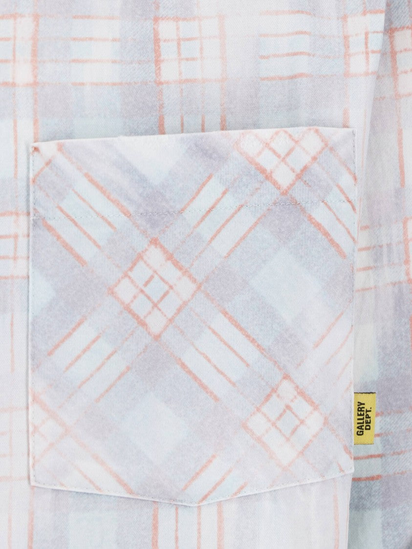 Gallery Dept. Blue Pastel Plaid Relaxed Fit Shirt