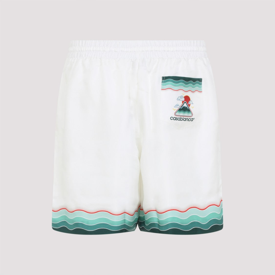 Casablanca Multicolour Silk Bermuda Shorts
