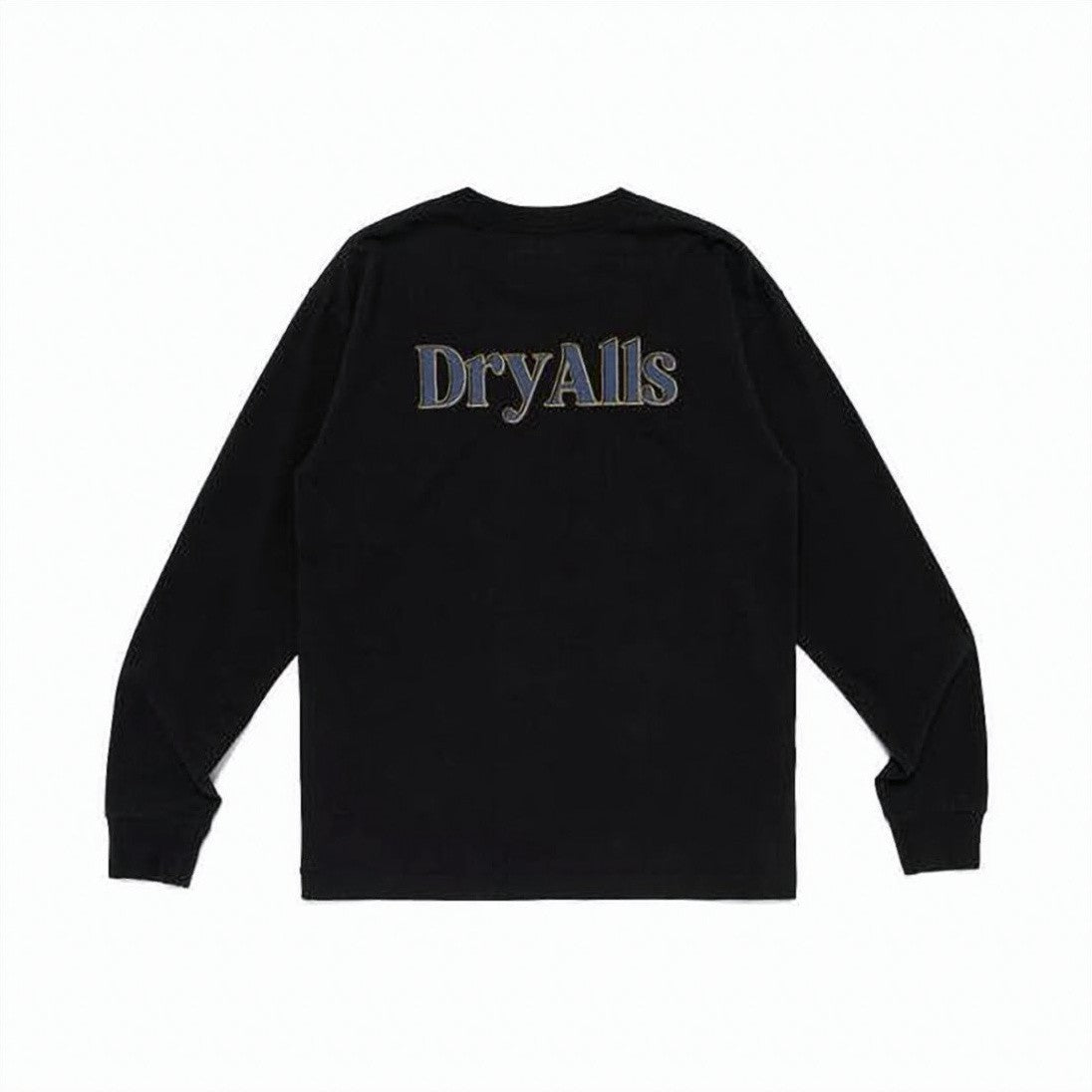 Humanmade Solid Black Long-Sleeve T-Shirt With Bold Prints