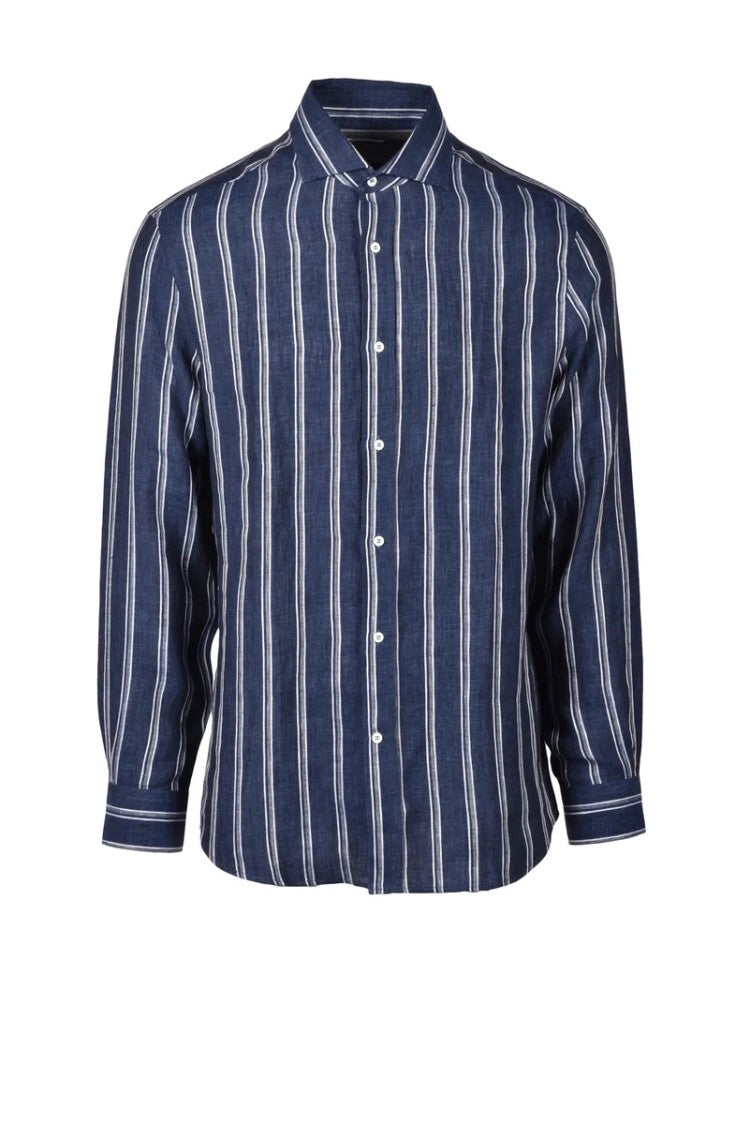 Brunello Cucinelli Linen Shirt - Blue