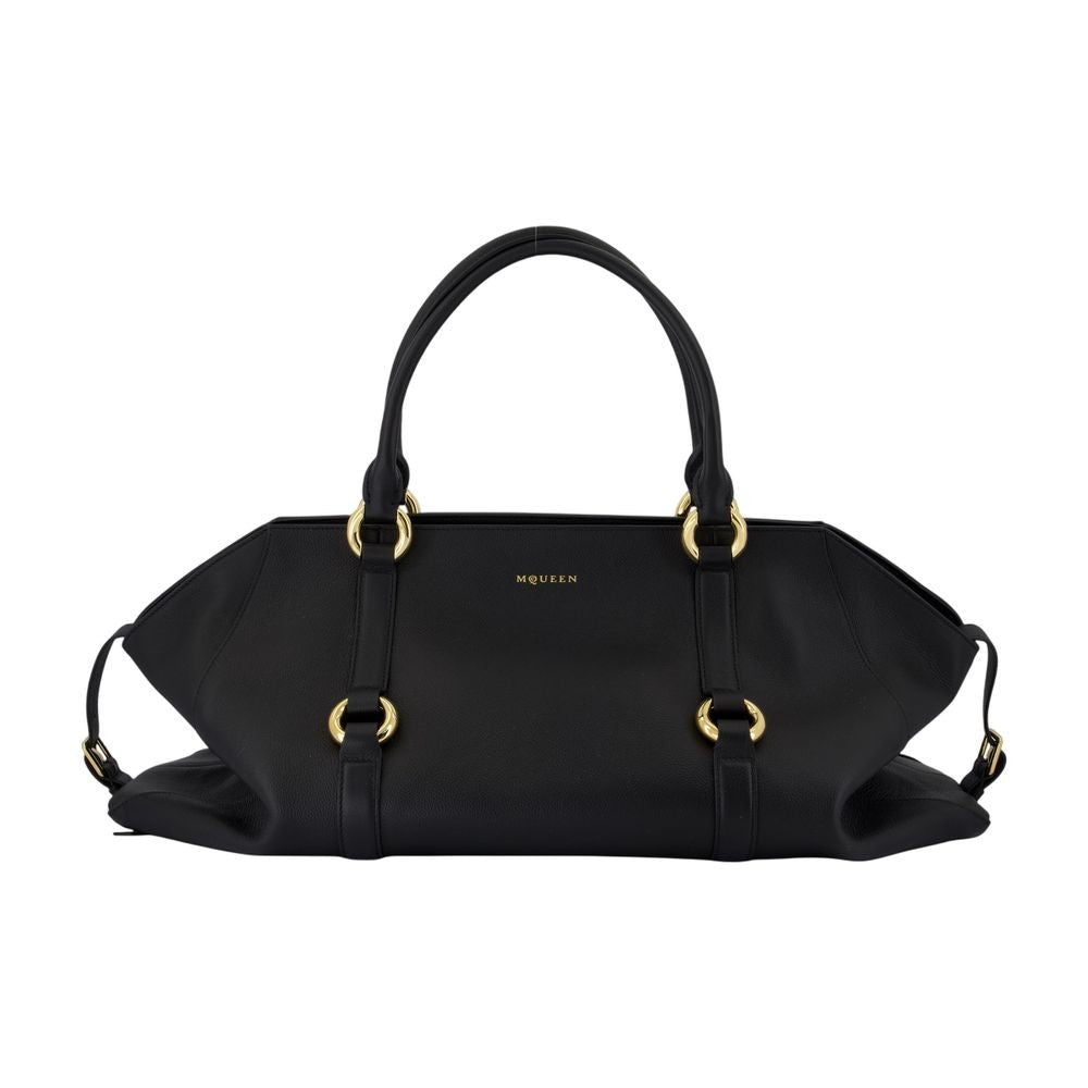 Alexander Mcqueen Maxi Purse In Smooth Calfskin Leather