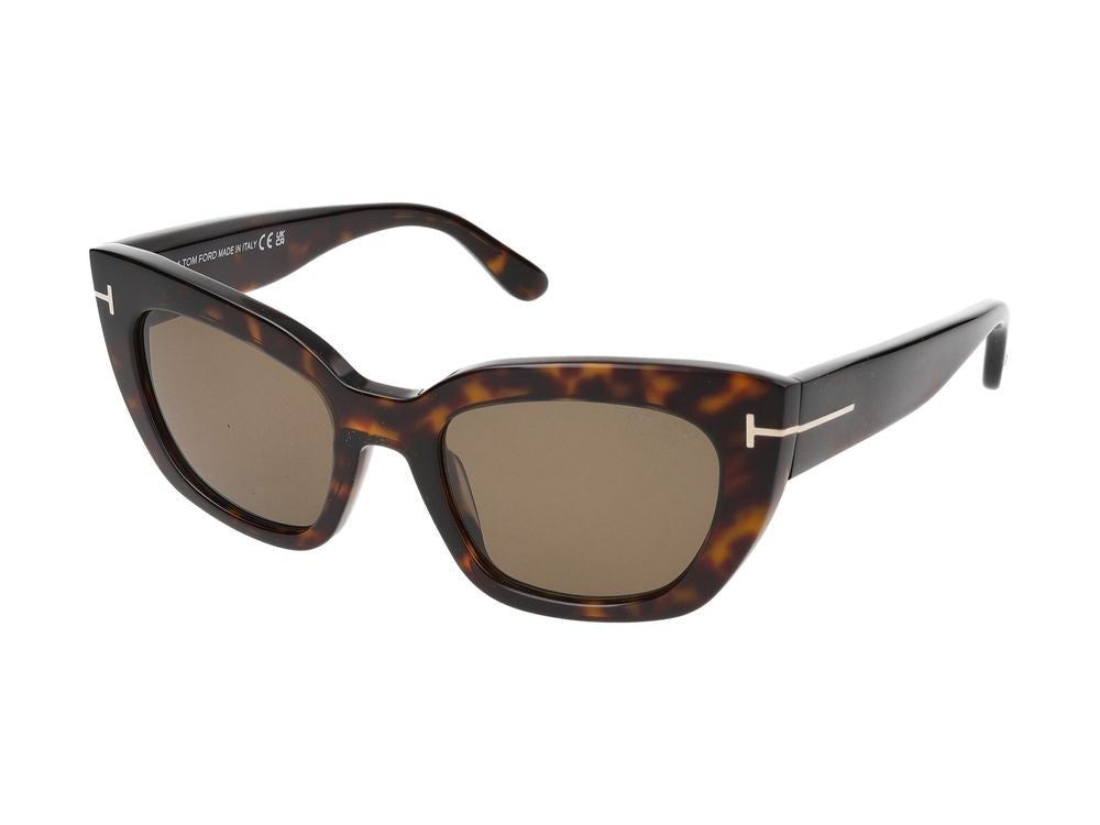 Tom Ford Tortoiseshell Oversized Cat-Eye Sunglasses