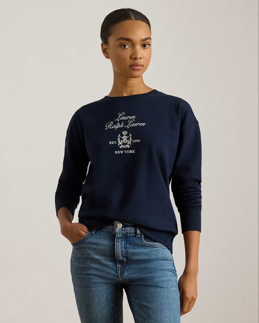 Lauren Ralph Lauren Navy Blue Kappy Recycled Sweatshirt