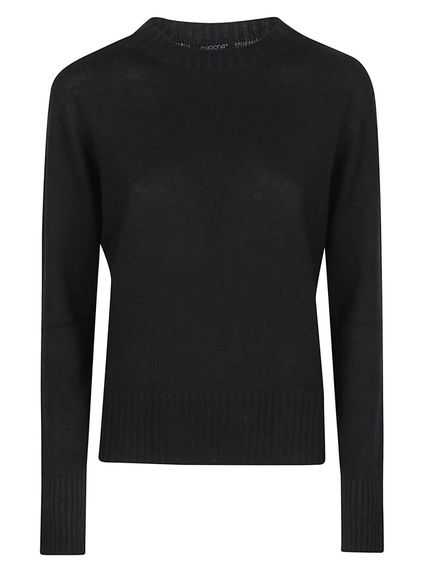 Aragona Ribbed Cashmere Crewneck Sweater