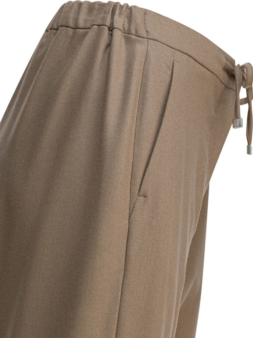 Max Mara Chic Beige Trousers With Tailored Fit