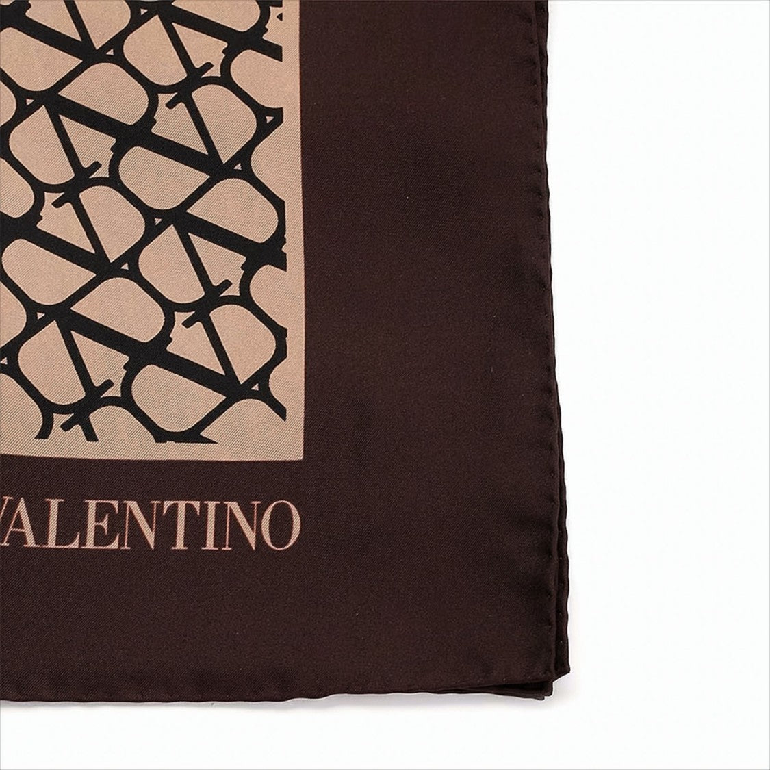 Valentino Garavani Silk Square Scarf With Abstract Pattern
