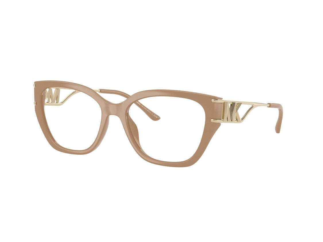 Michael Kors 0Mk4140u Bold Cat-Eye Eyeglasses With Gold-Tone Metal Arms
