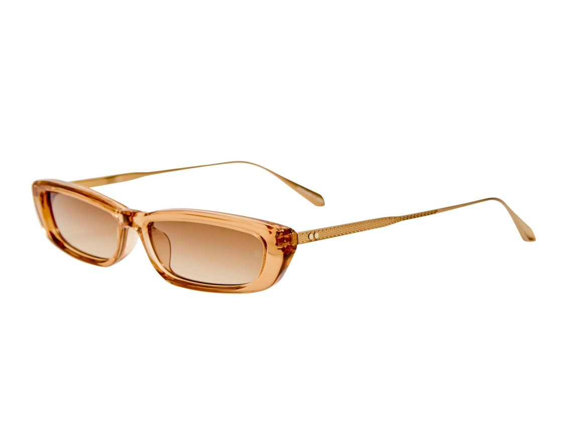 Linda Farrow Brown Lfl1664 Translucent Gradient Sunglasses