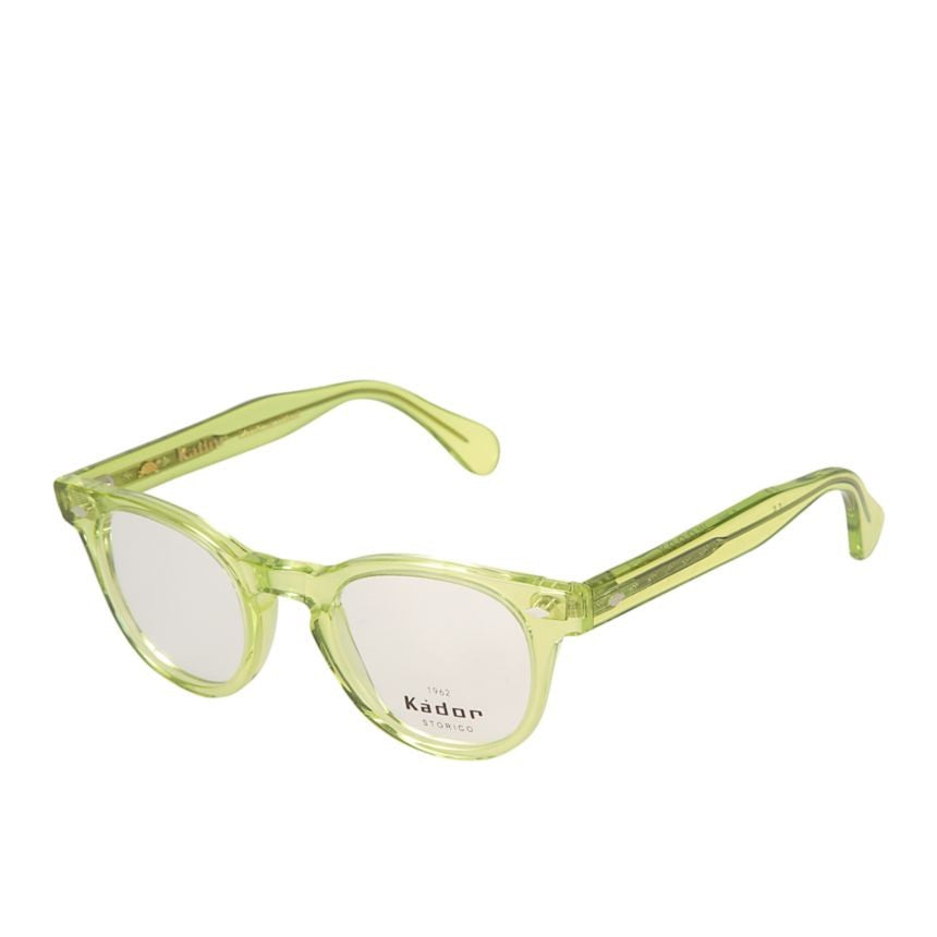 Kador Woody Cal 44 Translucent Light Green Rounded Square Eyeglasses