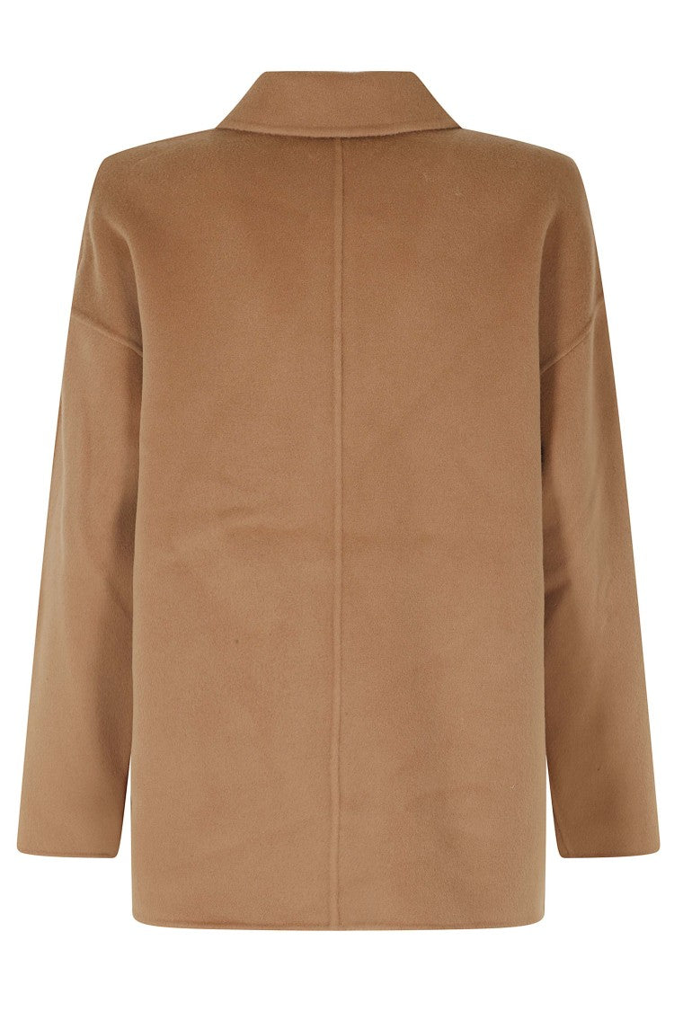 Anine Bing Luca Camel Virgin Wool Classic Collar Coat