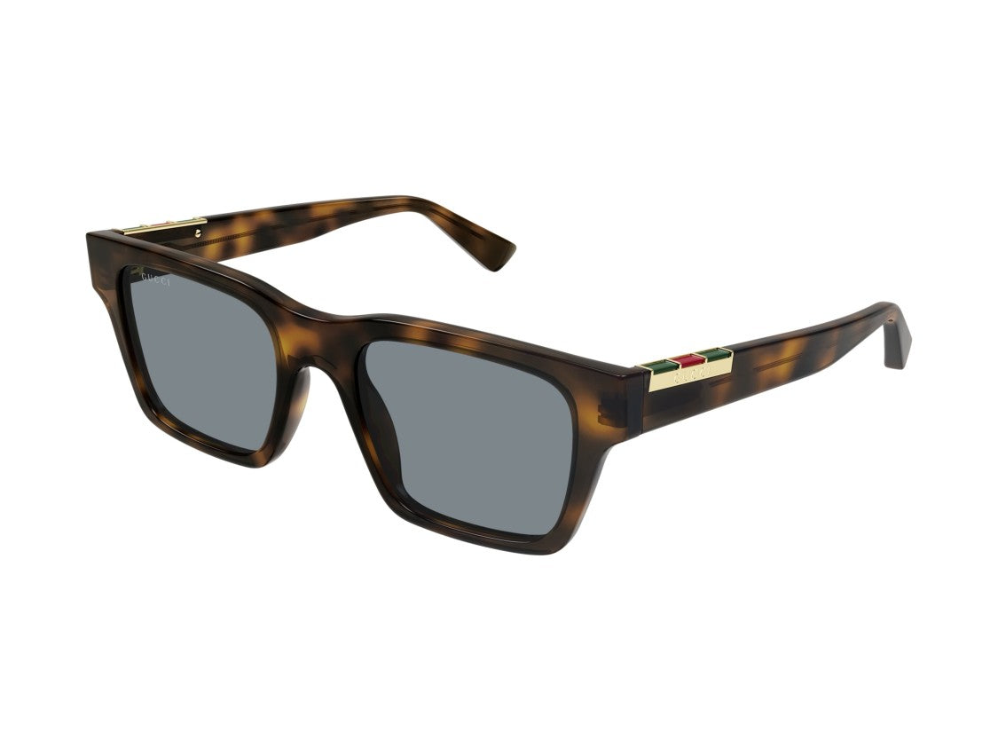 Gucci Gold Gg1889s Tortoiseshell Oversized Square Sunglasses