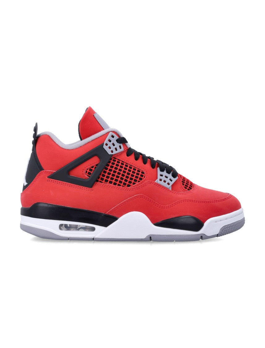 Nike Fire Red Leather Air Jordan Sneakers