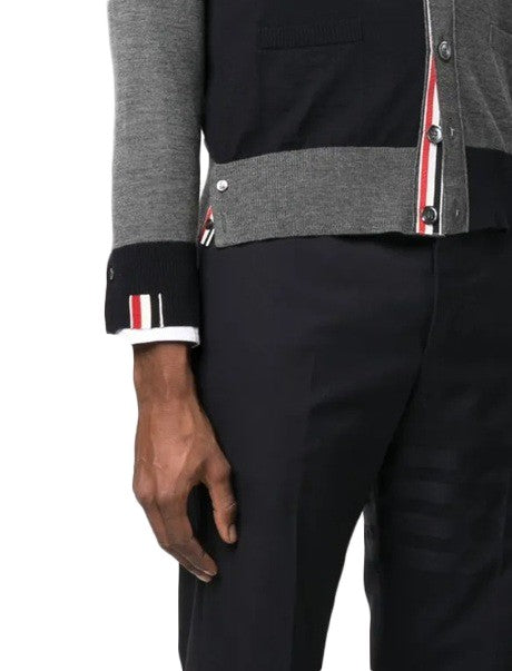 Thom Browne Cardigan Sweater With V-Neck