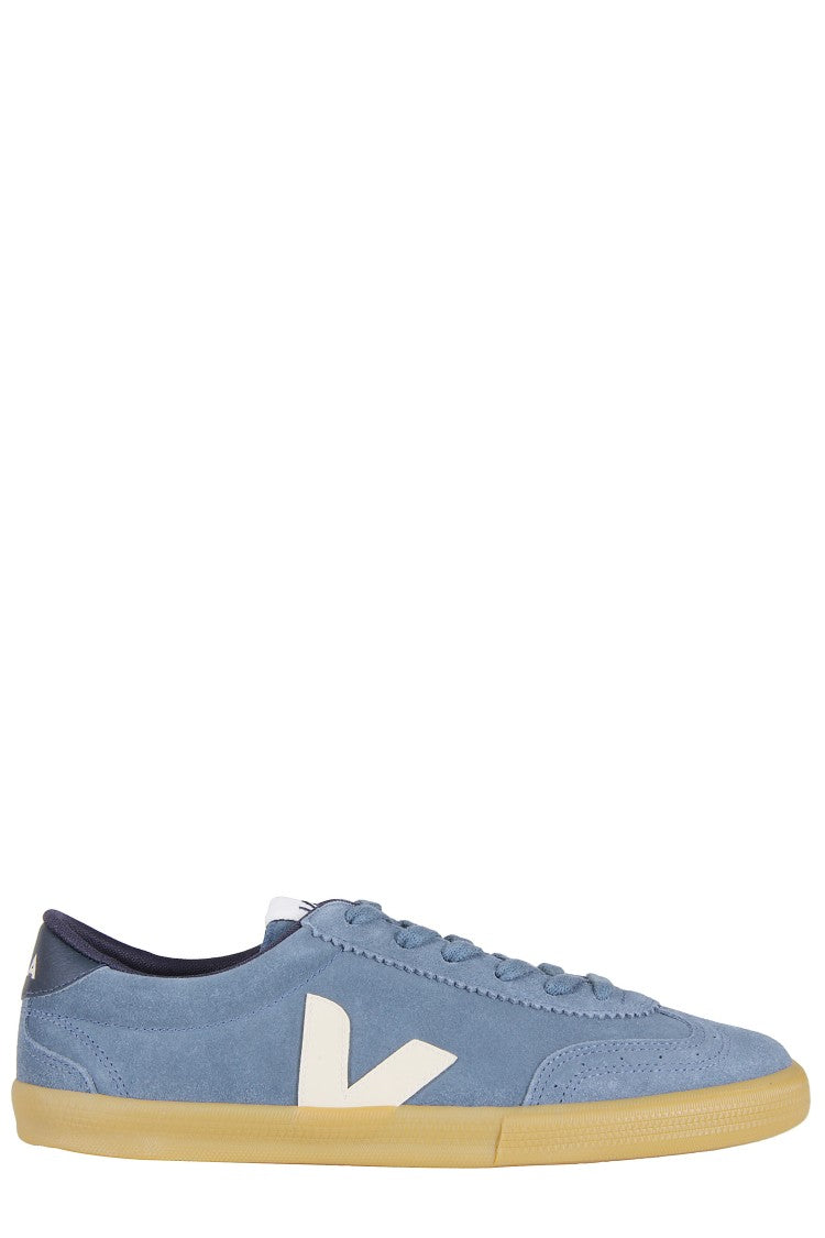 Veja Minimalist Suede Sneakers With Rubber Logo