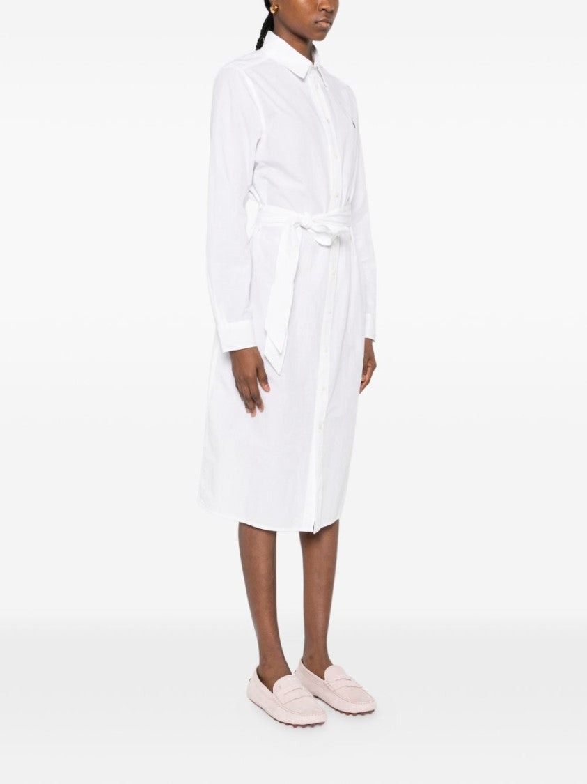 Polo Ralph Lauren Midi Dress With Pointed Collar