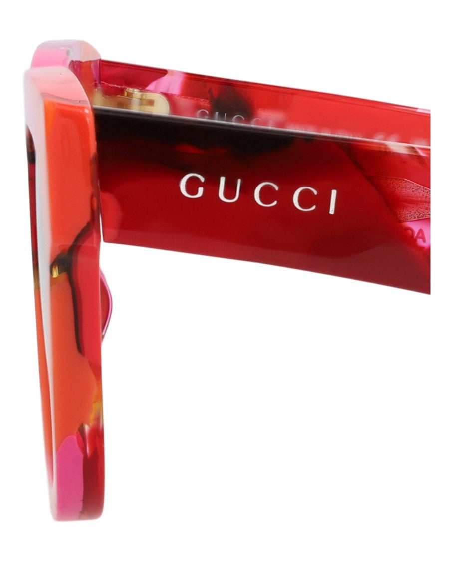 Gucci Square-Frame Recycled Acetate Sunglasses With Vibrant Multicolor Design