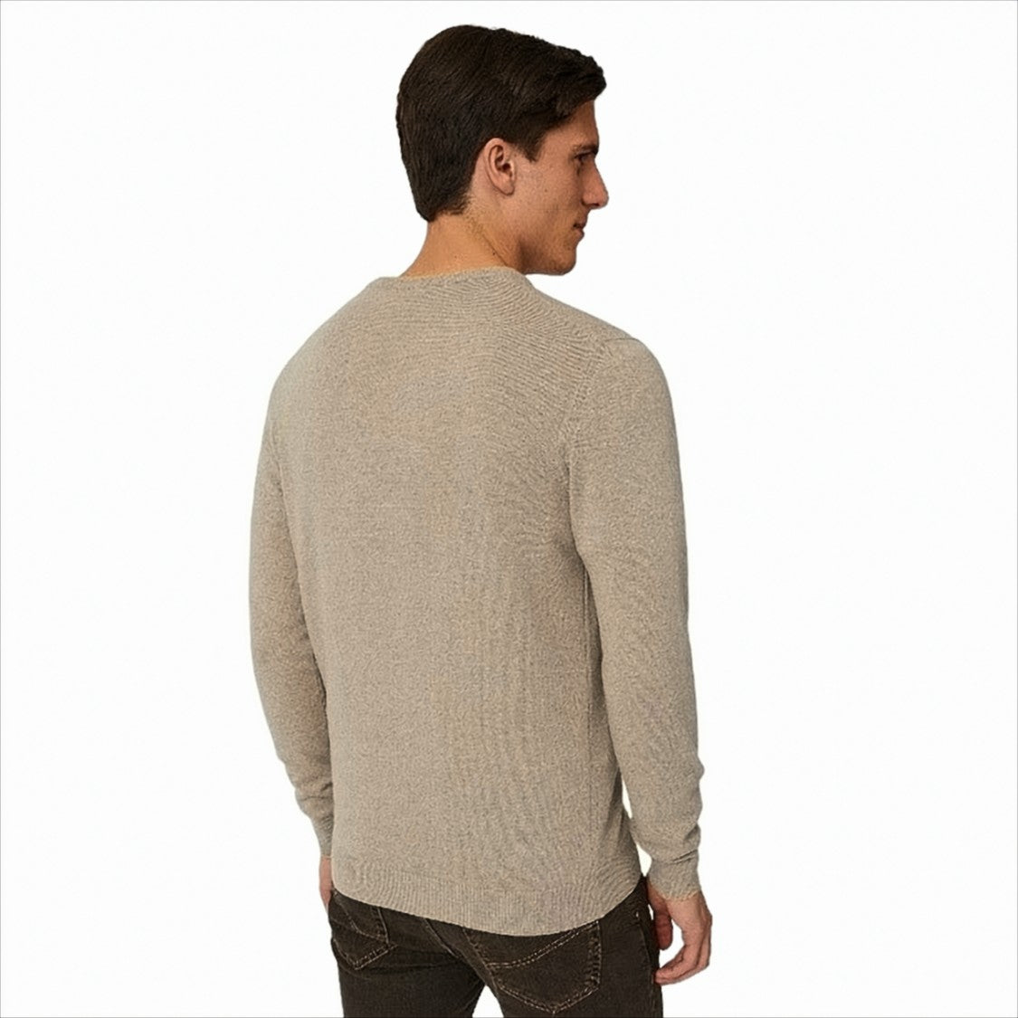 Harmont & Blaine Cashmere Blend Pullover With Contrasting Stripe