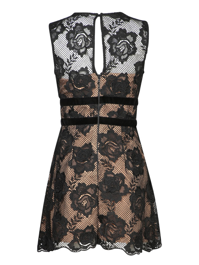 Self-Portrait Sleeveless Black Dress