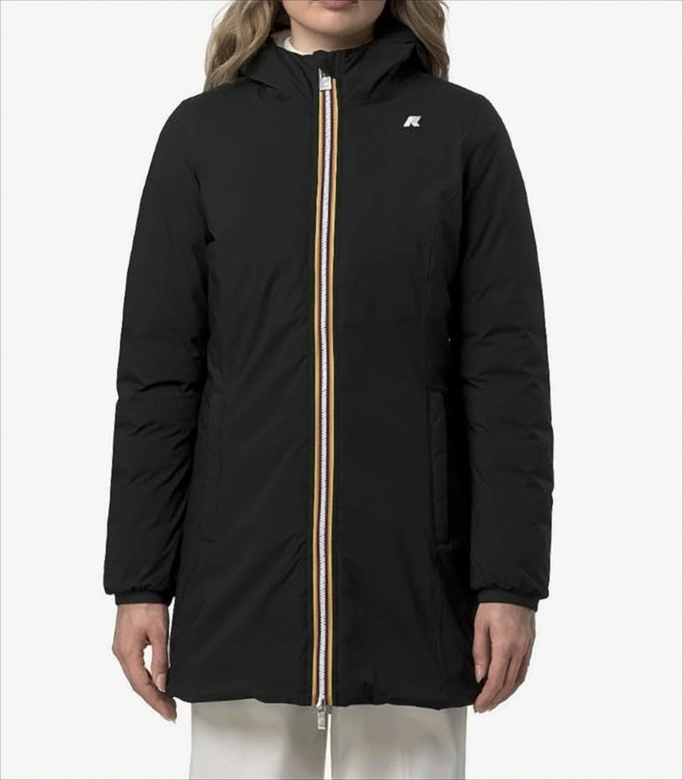 K-Way Reversible Down-Insulated Long Coat With Quilted Design