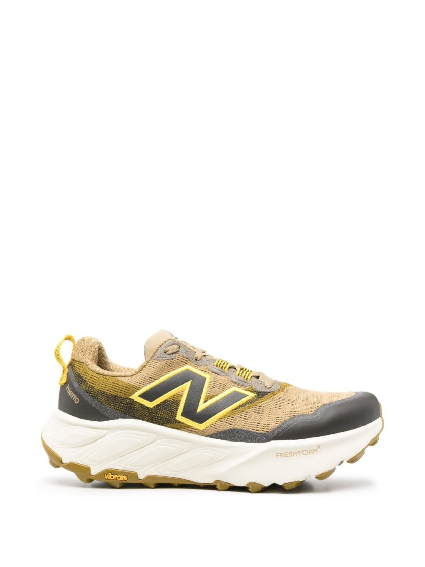New Balance Beige Mesh Grey Accent Low-Top Sneakers