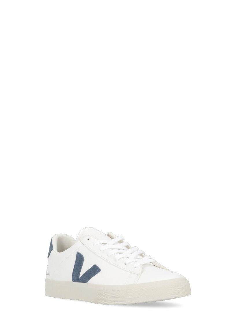 Veja White Campo Suede Leather Sneakers