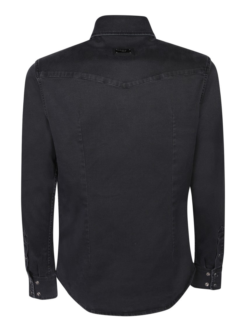 Dolce & Gabbana Structured Black Shirts With Tailored Fit