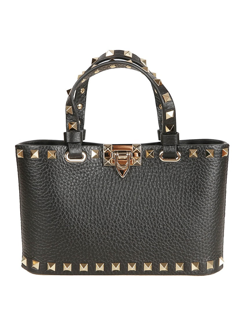 Valentino Garavani Rectangular Handheld Bag With Removable Metal Mesh Strap