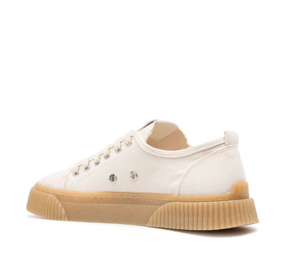 Ami Low Top Sneakers With Textured Rubber Sole