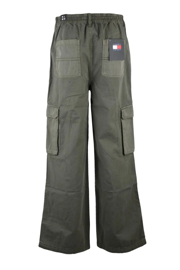Tommy Jeans Wide-Leg Cargo Pants With Practical Patch Pockets