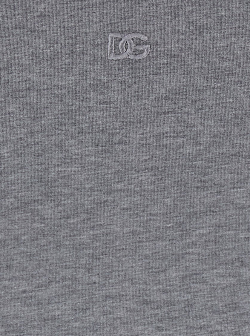 Dolce & Gabbana Fitted Grey T-Shirt