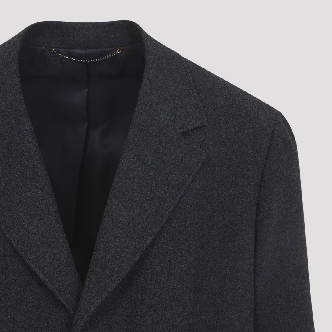Canali Dark Grey Wool Coat